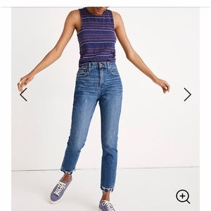 Madewell High rise slim Boyjean Melbourne wash
